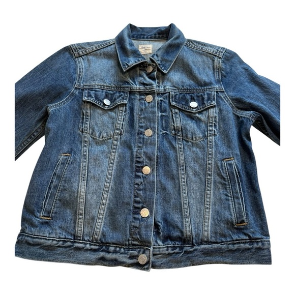 GAP - Medium Wash Denim Jacket - Size Petite Medium - Picture 3 of 11